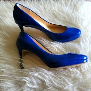 Ivanka Trump Blue Patent Leather Pumps